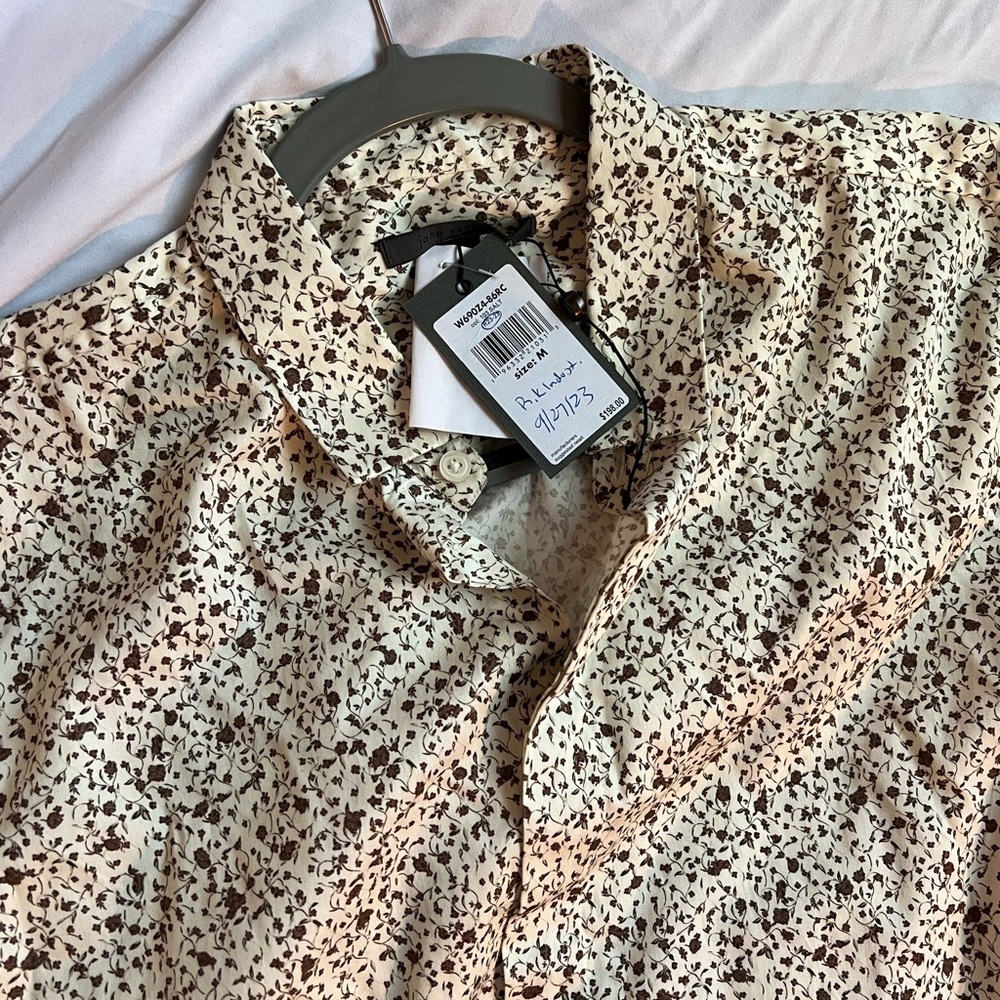 NEW John Varvatos men’s button up short sleeve